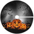 thumbnail image 1 of FMSHPON Halloween Pumpkin1 Xmas Christmas Tree Skirt Stand Mat for Holiday Party Decoration Indoor Outdoor 48 inches, 1 of 6