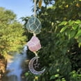 thumbnail image 2 of K-KED Natural Quartz Healing Stone Crystal Pendulum Hanger Woven Car Hanging Pendants-Green Fluorite + Rose Quartz S...-10pcs, 2 of 6