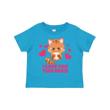 

Inktastic Valentine s Day I Love You This Much Kitten Gift Toddler Boy or Toddler Girl T-Shirt