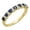 Blue Sapphire, variant on Collection Round Garnet & White Diamond Bridal Anniversary Wedding Band for Women (0.12 ctw, Color I-J, Clarity I1-I2) in 18K Rose Gold, Size 6.5