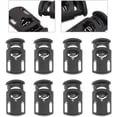 thumbnail image 3 of 50Pcs Plastic Single Hole Spring Stop Drawstring Rope Toggle Cord Locks End for Tent Clothing, 3 of 5