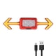 thumbnail image 4 of Luz LED Bicicleta Luz Trasera Ligera Recargable Advertencia Cola Negro FLhrweasw  Nuevo, 4 of 6