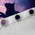thumbnail image 4 of Castle Fairy Kids Teens Adults Animal Butterfly Black Cat Blackout Curtains Set of 2 (52x84 Each),Universe Galaxy Window Curtains,Abstract Gradient Starry Sky Curtains and Drapes Bedroom Decor, 4 of 6