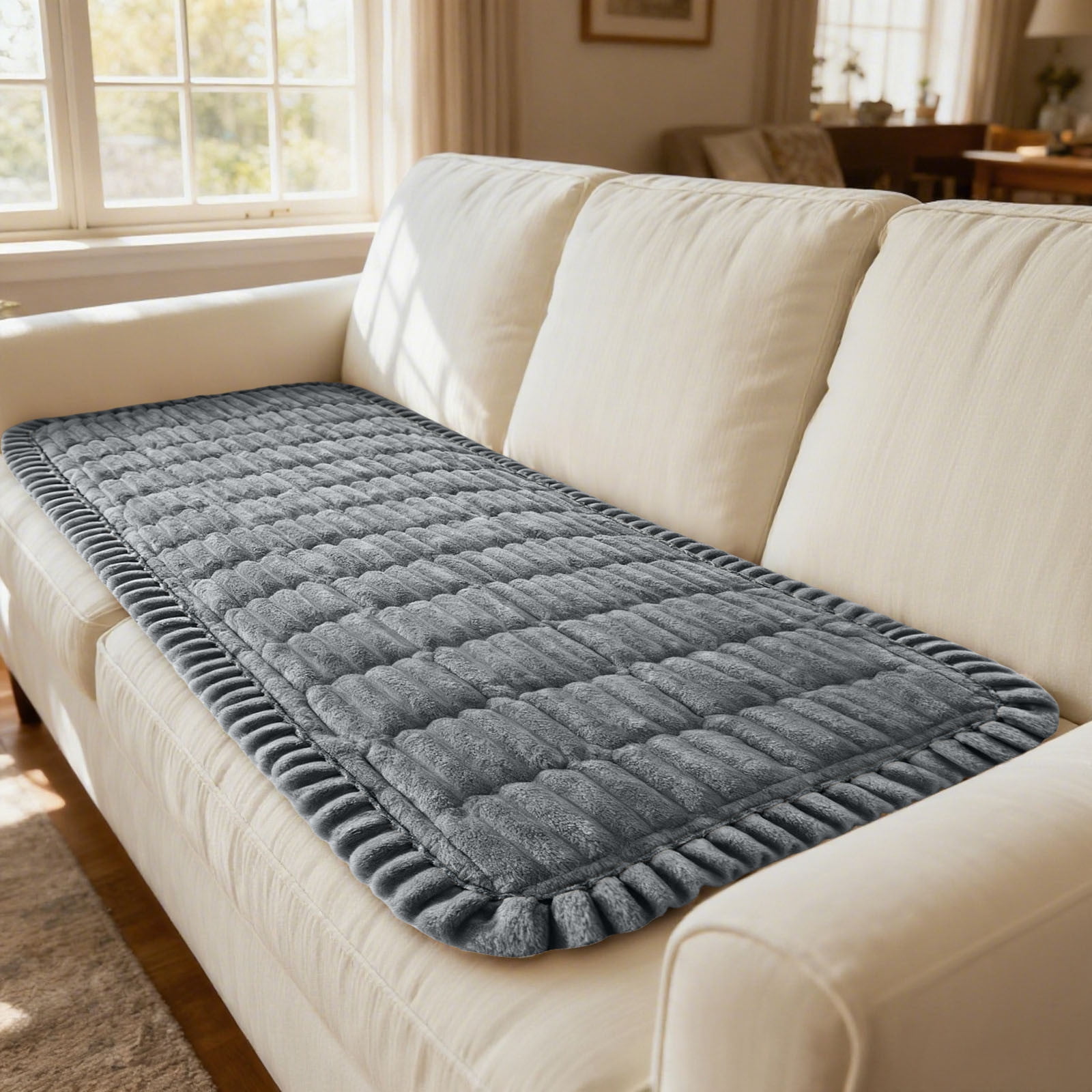 Washable Couch Cover for Dogs Non Fuzzy Pet Couch Covers for 3 Cushion Sofa Pet Friendly Sofa Cover Protector 60x90cm Pet Mat Bed