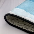 thumbnail image 6 of YFYANG 72"x48" Non-Slip Flannel Carpet Doormat, Living Room Bedroom Office Decorative Area Rugs, Indoor Blue Watercolor Texture Floor Mats, 6 of 7