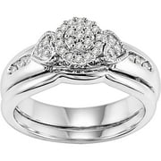 1/6 Carat T.W. Diamond Bridal Set in Sterling Silver