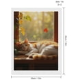 thumbnail image 2 of Diamond Art Kits for Adults, Cat Sleeping Autumn Window Light 5D Diamond Painting Kits for Adults Beginners, DIY Full Drill Diamond Painting, Gem Art and Crafts 12x16, 2 of 7