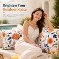 thumbnail image 7 of HONEY HOME 18 in x 18 in Modern Outdoor Safflower Throw Pillows, WaterProof Removable Cover (2 Count), 7 of 7