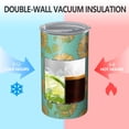 thumbnail image 2 of 20oz Coffee Tumblers Blue Sunflower Polka Dot Pattern Stainless Steel Vacuum Insulated Travel Tumbler Coffee Cups Mug with Lid and Straw with Cleaning Brush for Cold & Hot Drinks, 2 of 5