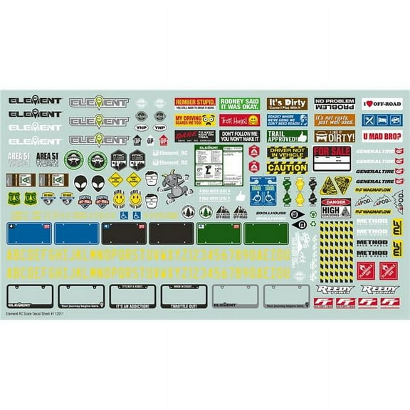 Associated 42148 Enduro Scale Decal Sheet