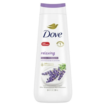 Dove Relaxing Body Wash Lavender Oil & Chamomile , 20 oz