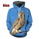 thumbnail image 3 of Nuevas sudaderas con capucha con estampado 3D de búhos y animales para hombre, sudaderas con capucha de moda Y2k, sudadera de hip hop, jersey Harajuku, ropa para mujer, 3 of 5