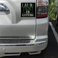 thumbnail image 2 of DistinctInk Custom Bumper Sticker - 8" x 8" Decorative Decal - Black Background - I Am In-TENT on Camping, 2 of 2