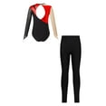 thumbnail image 2 of TiaoBug Gymnastics Leotards for Girls Dance Tumbling Outfit Athletic Dancewear Unitard Tracksuit Red 14, 2 of 5