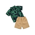 thumbnail image 2 of Kiapeise Little Boys Short Sleeve Button Shirt + Casual Shorts Outfit, 2 of 7