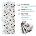 thumbnail image 2 of White Cow Heart Pattern Hot Yoga Mat Towel Non Slip for Hot Yoga - Quick-Drying Yoga Mat Cover with 4 Corner Pockets with Travel Bag - Hot Yoga Towel Non Slip Grip Moisture Wicking Sweat 70"x26", 2 of 6