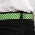 thumbnail image 4 of Buckle-Down Belt, Seatbelt Buckle Belt, Diagonal Stripes Pastel Greens, 34 to 52 Inches, 4 of 9