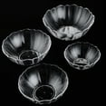 thumbnail image 5 of Raindrops Transparent Lotus Shape Fruit Salad Bowl Plastic Dessert Bowls Vegetable Seasoning Container for Restaurant Home, 5 of 8