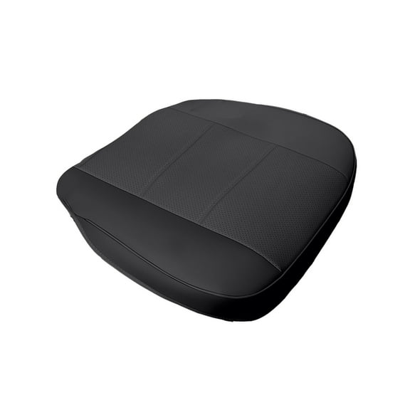 Leather Car Seat Cushion Backless Pad Fully Enclosed Design Non-Slip Grip Universal Fit 20x20x0.8in