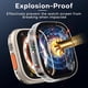thumbnail image 4 of TAURI Paquete de 2 Estuches Rígidos Diseñados para Apple Watch Ultra 2 / Ultra 49mm, con Protector de Pantalla de Vidrio Templado 9H, [Sensible al Tacto] [Cobertura Completa] Cubierta Protectora Delga, 4 of 4