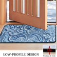thumbnail image 3 of Blue Paisley Pattern Door Rugs,Washable Non Slip Door Mats Indoor,Decorative Door Mats,Entry Mat Indoor for Entrance,Bedroom,Kitchen,Bathroom,30"x17", 3 of 6