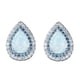 thumbnail image 1 of Elegante Pendientes de la gota con el ópalo blanco único ligero de la joyería del oído para las mujeres, 1 of 8