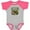 Heather and Hot Pink, variant on Inktastic Proud Military Goddaughter Girls Baby Bodysuit