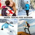 thumbnail image 7 of Woaety 5 Pairs Merino Wool Socks for Women Thermal Warm Thick Winter Hiking Knit Cozy Crew Duty Work Soft Socks for Ladies Size 5-9 A, 7 of 7