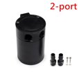 thumbnail image 1 of Universal Car 2-port/3-port Oil Catch Can Tank Separator With Breathing Filter And Oil Drain Valve Filter Kit Oil Separator, 1 of 1