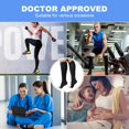 thumbnail image 5 of 2 Pairs Zipper Copper Compression Socks for Women & Men Circulation 15-20 mmhg - Better Blood Flow, Swelling, Best Support for Medical, Running, Nursing, 5 of 6