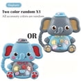 thumbnail image 3 of YOPTOP 2Pcs Interactive Cartoon Animal Keyboard Toy - Multifunctional Light-Up Finger Play Instrument for Early Learning & Fun Made of Durable ABS Material, 3 of 7