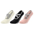 thumbnail image 1 of Pilates Socks for Women with Grips Non Slip Yoga Socks 3 Pcs, 1 of 8