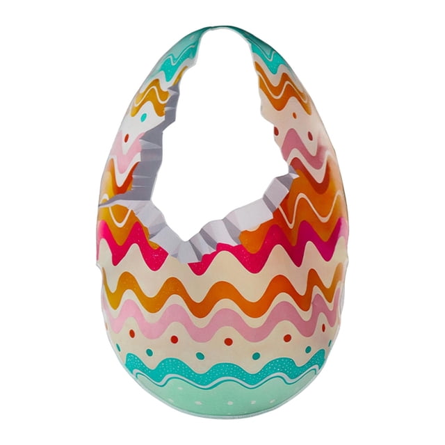 Disfraz de huevo de Pascua para decoración navideña, para festivales, actuaciones en interiores y exteriores. Tamaño pequeño 67 x 91 cm