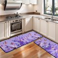 thumbnail image 3 of Kitchen Rugs Sets Of 2,Purple Butterfly Flower Pattern Anti Fatigue Kitchen Mat Rugs Non Slip Washable,Decorative Kitchen Floor Mats for Kitchen,Sink,Laundry,17"x47"+17"x47", 3 of 5