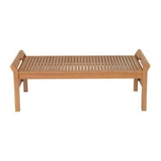 Alaterre Furniture Stamford Eucalyptus Wood Outdoor Rectangle Coffee Table, Natural