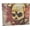 Skull, variant on Men's Genuine Leather Bifold Multi Card ID Center Flap Wallet with Graphics $100 Bill
