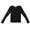 Noir, variante sur Goldie T-Shirt Uni Noir à Manches Longues pour Femme - G