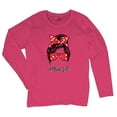 thumbnail image 5 of Mom Life Messy Bun Women's Long Sleeve T-shirt Trendy Motherhood Parenting Maternity Family Mother's Day Mama Mommy #momlife, 5 of 7