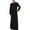 Black, variant on Samickarr Kaftan Dresses For Men Nightshirt Long Sleeve Sleepwear Robe For Man Kaftan Thobe Men's Muslim Gown Medium Long Sleeve Standing Neck Button Home Suit Comfortable Loose Sleeping Dress Gown