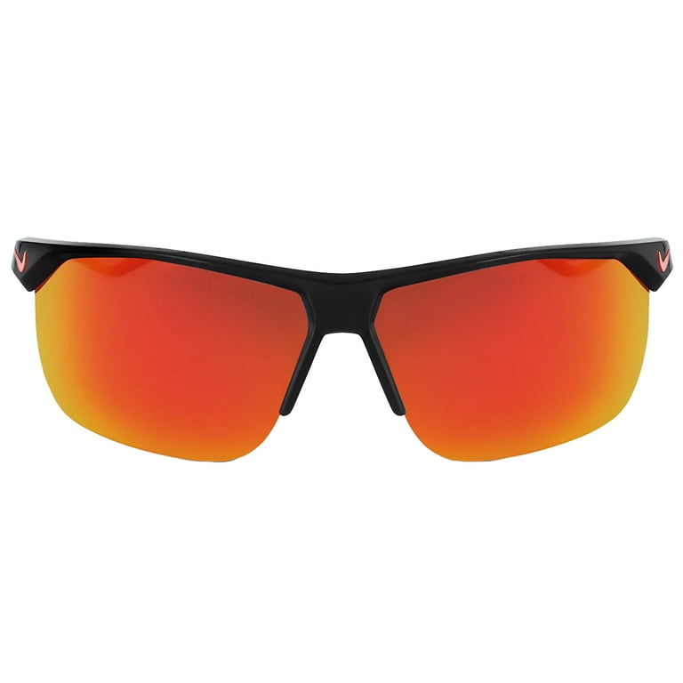 Nike Trainer M Men's Black Semi-Rimless Wrap Sunglasses NKEV1013