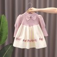 thumbnail image 1 of Nuevo vestido para niñas Niñas 1-8 años Otoño Invierno Niños Princesa Suéter lindo Vestido de punto Fiesta de cumpleaños Trajes Bebé niña VestidosTag 130 (6-7T) Gao Jinjia LED, 1 of 2
