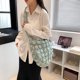 thumbnail image 1 of Amzcrzy Caja De Almacenamiento De Adornos, Bolsas De Mano Acolchadas Para Mujeres, Bolso De Hombro Acolchado, Bolsas De Mano Grandes Acolchadas De Algodón, Contenedores De Almacenamiento De Celosía C, 1 of 3