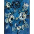 thumbnail image 2 of Art.com Loose Flowers on Blue I Stretched Canvas Print Wall Art by Silvia Vassileva, 18" x 24", 2 of 4
