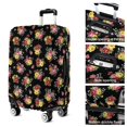 thumbnail image 7 of Pioneer Flower Floral Print Pattern Luggage Cover,Stretch Travel Baggage Protector with Top & Side Openings, Tear Resistant Gift Ideas for Students Professionals,XL(29-32in), 7 of 7