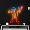 thumbnail image 4 of Handmadetneonsign Hotdog 4th Of July Neon Sign, Independence Day Art Decor, USA Celebration Wall Decor, 4 of 5
