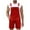 Red, variant on DDAPJ pyju Denim Overalls for Men Jean Shorts Jumpsuit Vintage Ripped Bibs Coveralls with Pockets Blue L