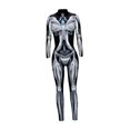 thumbnail image 3 of Disfraz de esqueleto 3D jinwen para mujer Halloween Talla L, 3 of 8