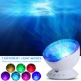thumbnail image 2 of Baby Night Ocean Wave Projector LED Remote Control Undersea Projector Lamp,7 Color Changing Music Player Night Light Projector for Kids Adults Bedroom Living Room Decoration, 2 of 8