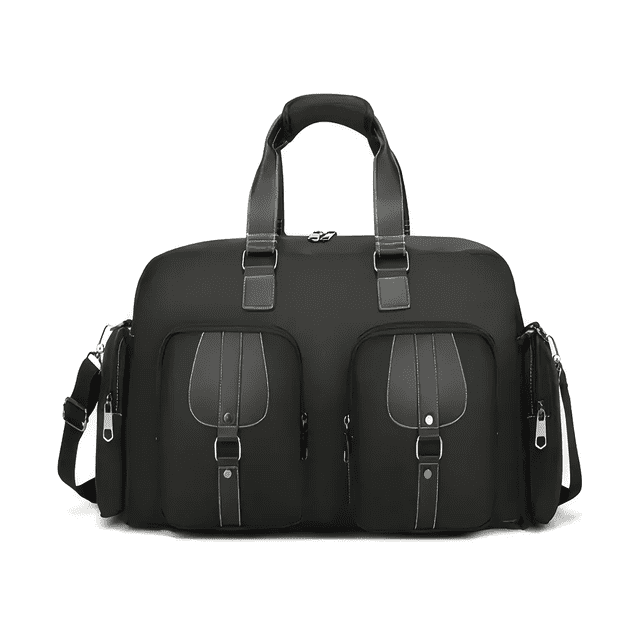 Maleta Deportiva Impermeable Bolsillos Malubero NEGRO