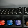 thumbnail image 3 of Titan Fitness 2-Tier Elite Series Extension Unit Mass Storage System, 45.5" x 94.5" Dumbbell Kettlebell Storage, 3 of 8